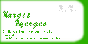 margit nyerges business card